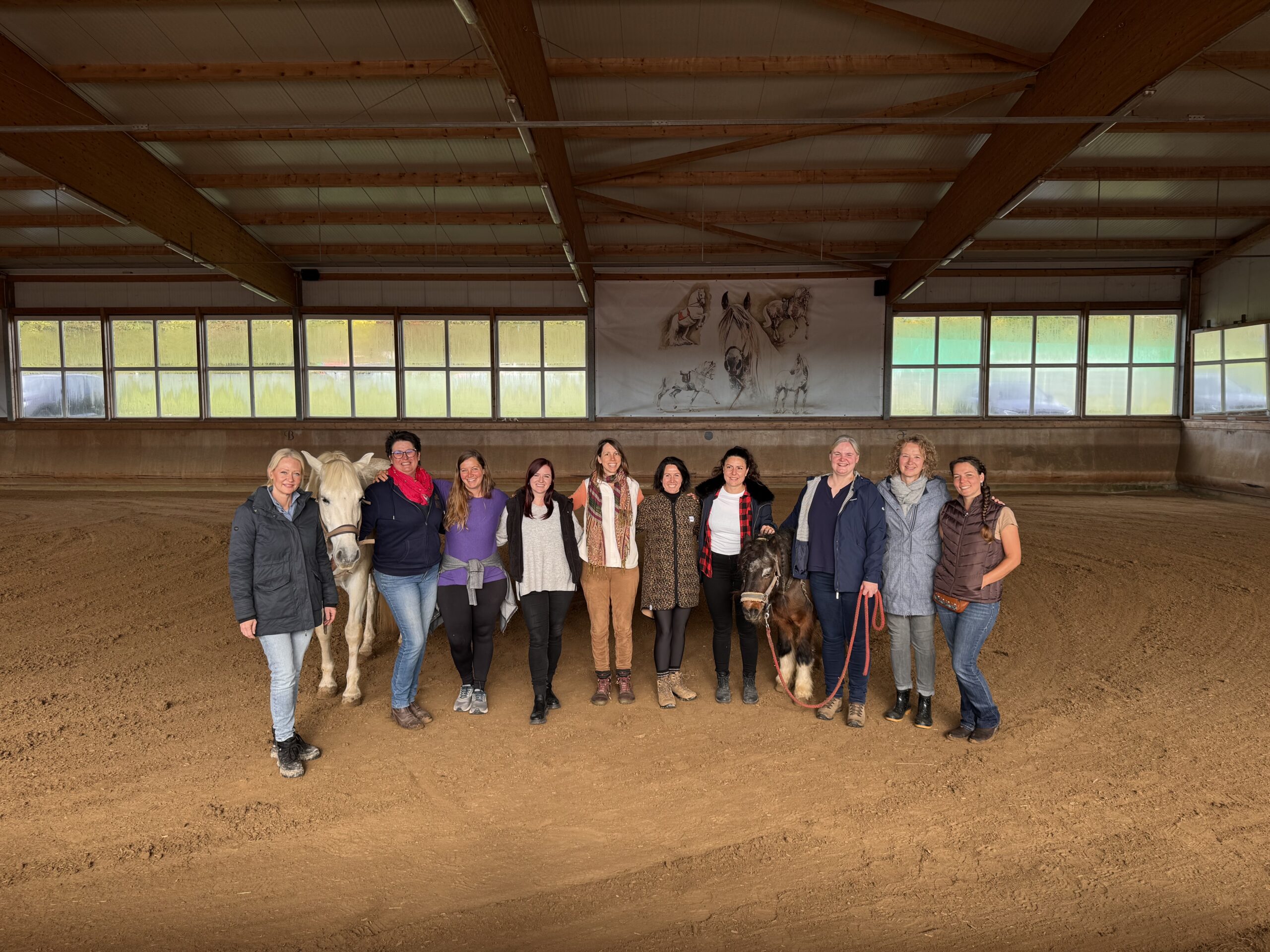 Abschlußgruppe Pferdegesütztes Coaching Ausbildung